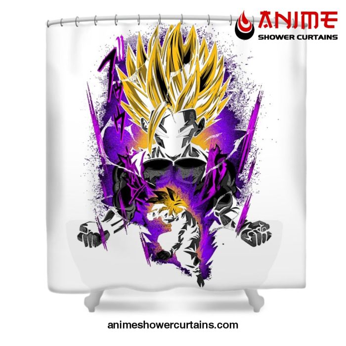 Teen Gohan Shower Curtain W59 X H71 / White