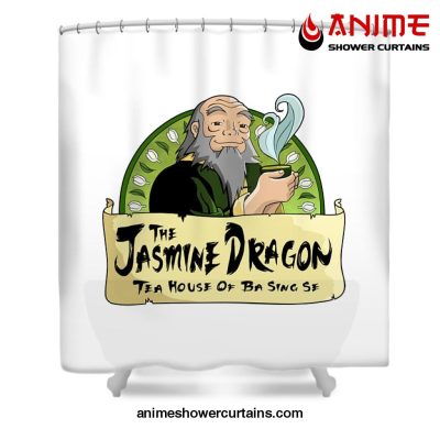 The Jasmine Dragon Shower Curtain W59 X H71 / White