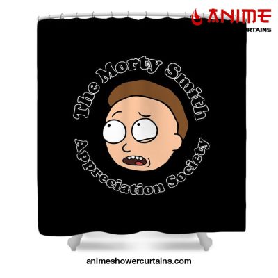 The Morty Smith Appreciation Society Shower Curtain W59 X H71 / Black