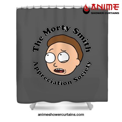 The Morty Smith Appreciation Society Shower Curtain W59 X H71 / Gray