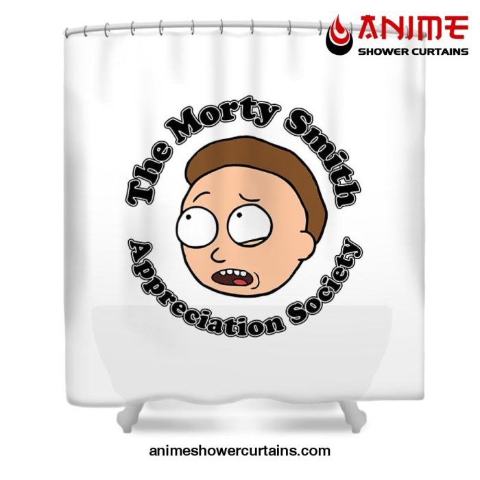 The Morty Smith Appreciation Society Shower Curtain W59 X H71 / White