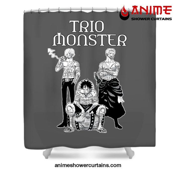 Trio Monster Shower Curtain W59 X H71 / Gray