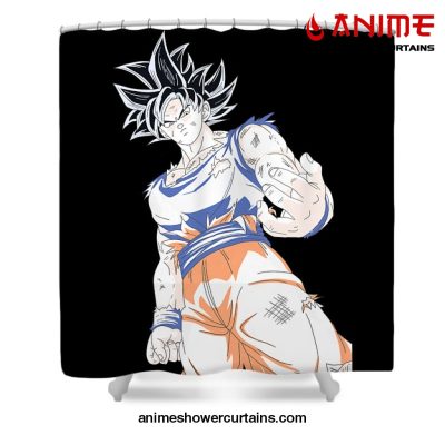 Ultra Instinct Goku Shower Curtain W59 X H71 / Black