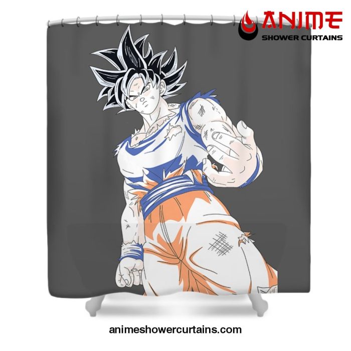 Ultra Instinct Goku Shower Curtain W59 X H71 / Gray