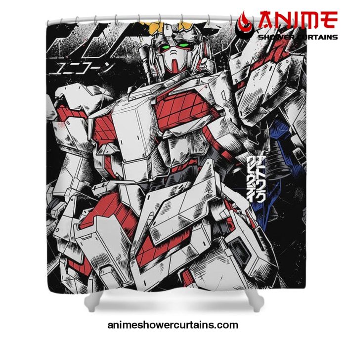 Unicorn Gundam Shower Curtain