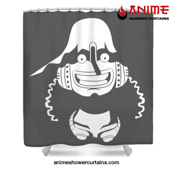 Usopp Black One Piece Shower Curtain