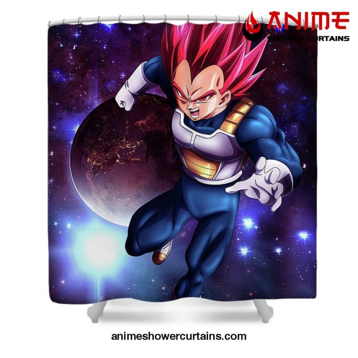 Vegeta Ssj God Kamehameha Shower Curtain