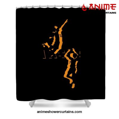 Volley Haikyuu Shower Curtain W59 X H71 / Black