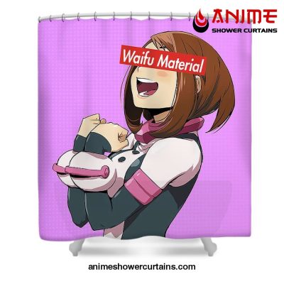 Waifu Ochako Uraraka Shower Curtain