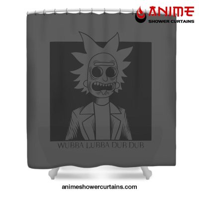 Wubba Lubba Dub Shower Curtain W59 X H71 / Gray