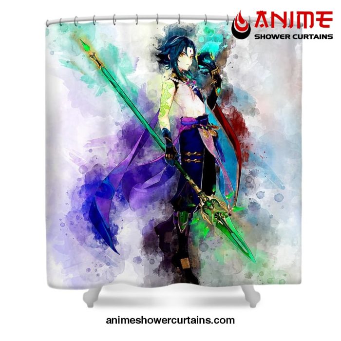 Xiao Blue Shower Curtain