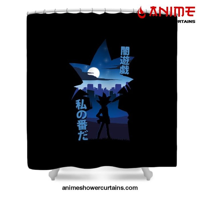 Yami Yugi Shower Curtain W59 X H71 / Black