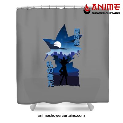 Yami Yugi Shower Curtain W59 X H71 / Gray