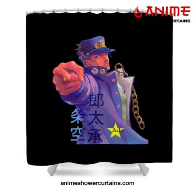 Yare Jotaro Kujo Shower Curtain W59 X H71 / Black