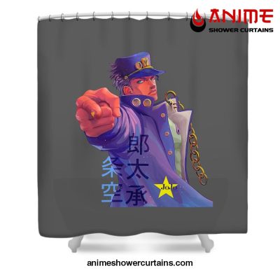 Yare Jotaro Kujo Shower Curtain W59 X H71 / Gray