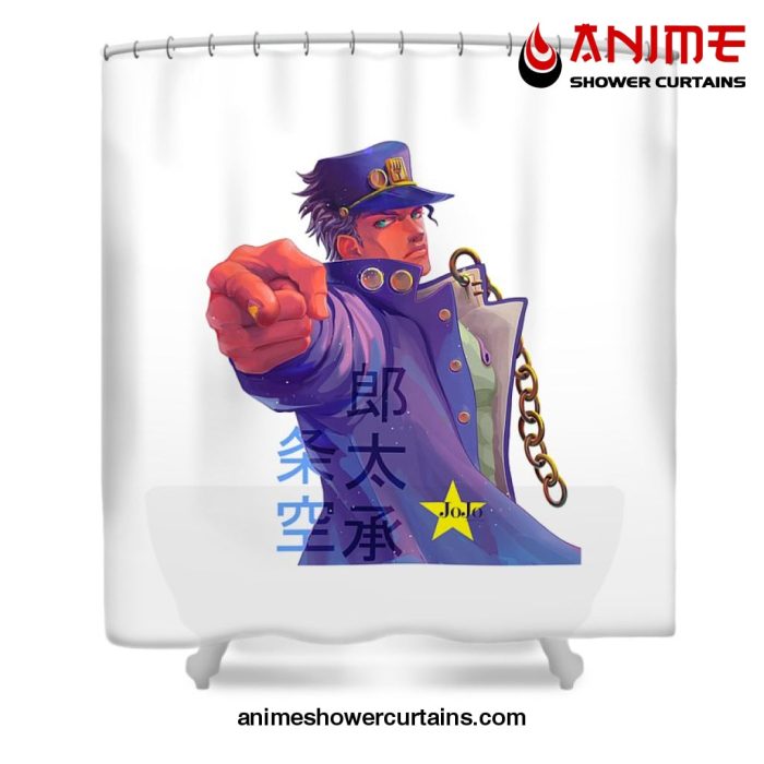 Yare Jotaro Kujo Shower Curtain W59 X H71 / White