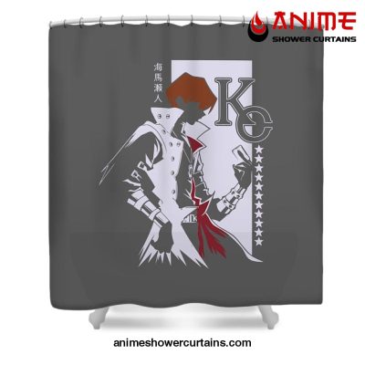 Yu-Gi-Oh! Shower Curtain W59 X H71 / Gray