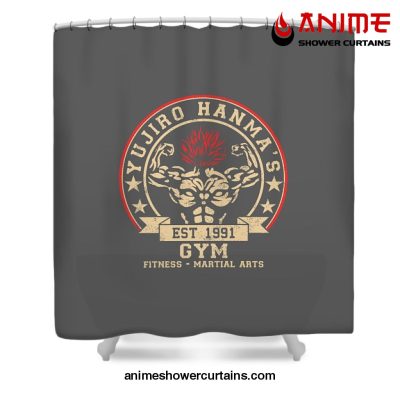 Yujiro Hanma Gym Shower Curtain W59 X H71 / Gray