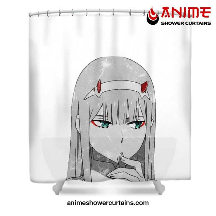 Zero Two Darling In The Franxx Shower Curtain W59 X H71 / White