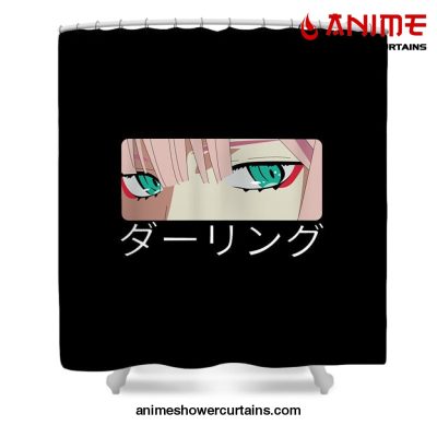 Zero Two Eyes Shower Curtain W59 X H71 / Black