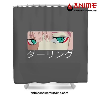 Zero Two Eyes Shower Curtain W59 X H71 / Gray