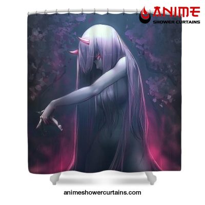 Zero Two Graphic Shower Curtain