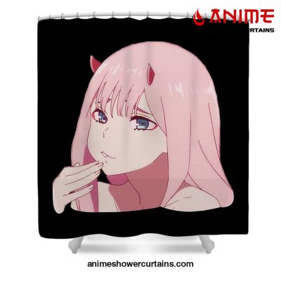 Zero Two Waifu Shower Curtain W59 X H71 / Black