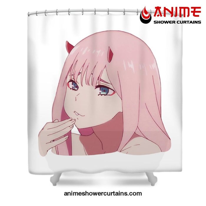 Zero Two Waifu Shower Curtain W59 X H71 / White