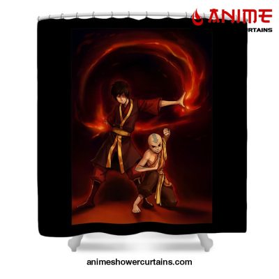 Zuko Fire Nation Shower Curtain W59 X H71 / Black