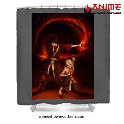 Zuko Fire Nation Shower Curtain W59 X H71 / Gray