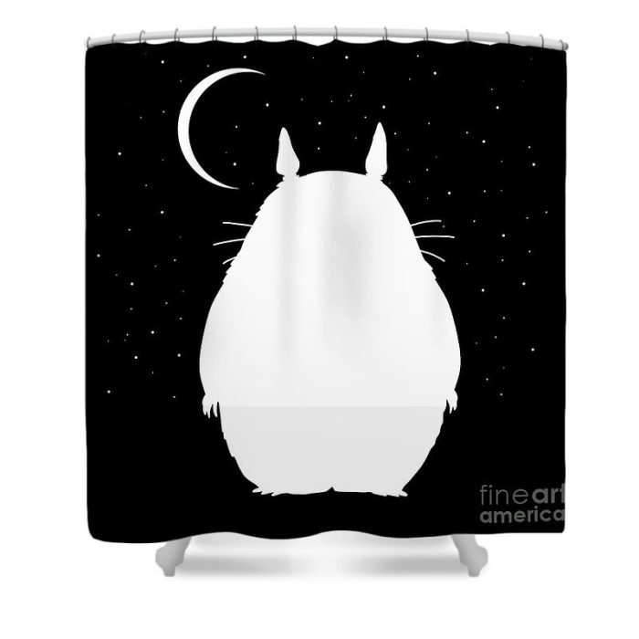 3 totoro valentina hramov - Anime Shower Curtains