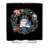 6 totoro kandang pithik transparent - Anime Shower Curtains