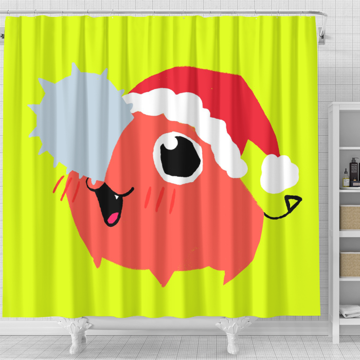 Chainsaw Man Fish Cute Shower Curtain - Anime Shower Curtains