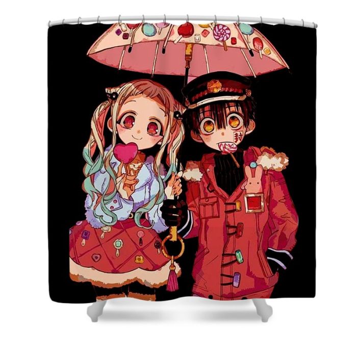 Hanako kun Cute And Nene Shower Curtain 1 - Anime Shower Curtains