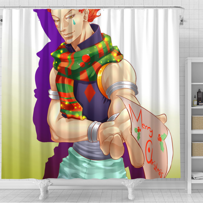 Hunter x Hunter Cry Christmas Shower Curtain - Anime Shower Curtains