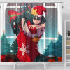 Myheroacademic Cute Girl Christmas Shower Curtain - Anime Shower Curtains
