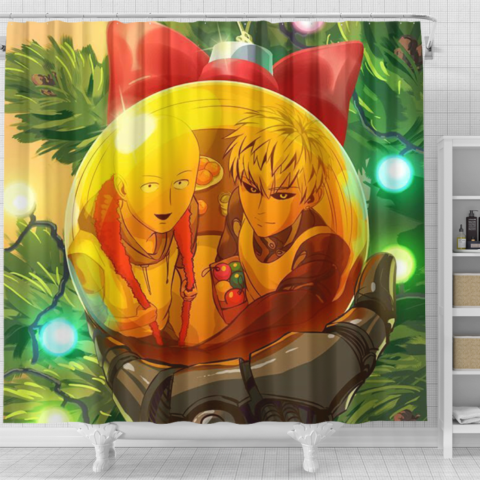 Onepiece Bell Christmas Shower Curtain - Anime Shower Curtains