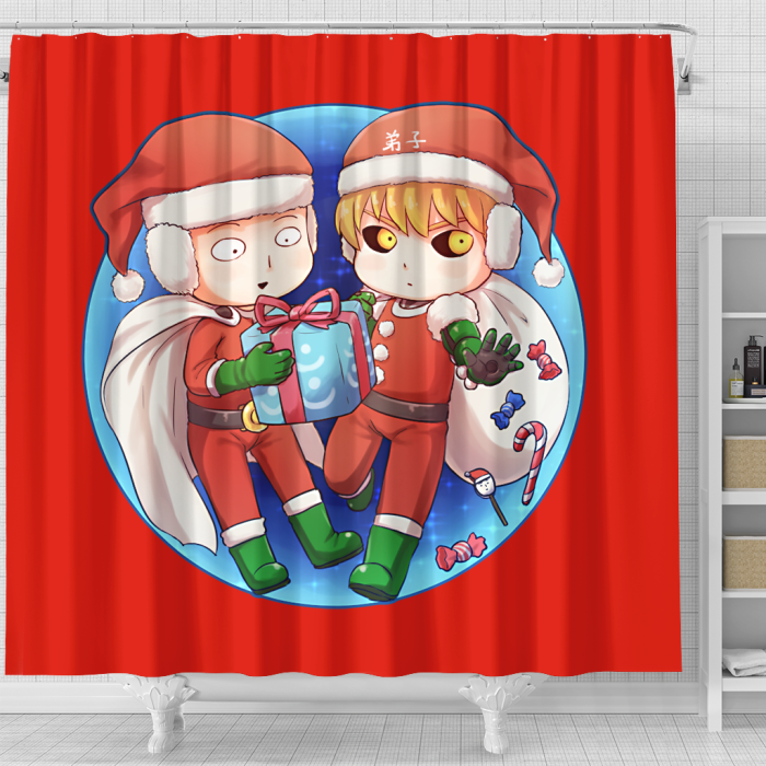 Onepiece Hesitate Christmas Shower Curtain - Anime Shower Curtains