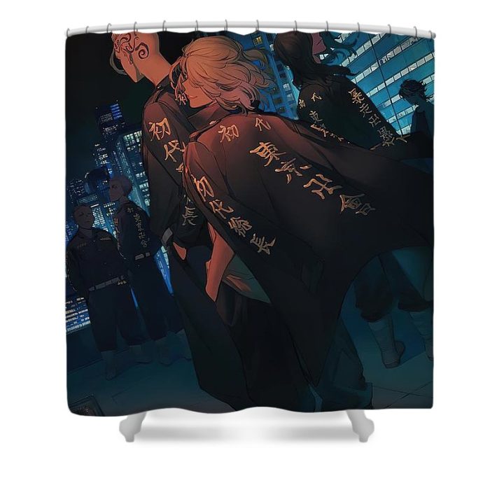 Tokyo Revengers Brown Shower Curtain - Anime Shower Curtains