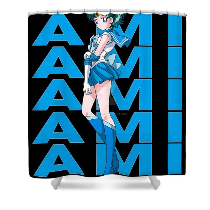 classic ami mizuno sailor moon anime gifts for fans gleam shinny transparent - Anime Shower Curtains