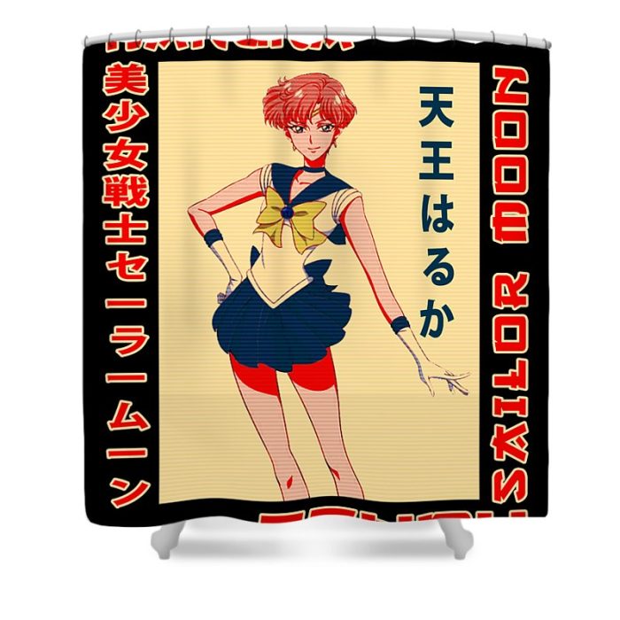 classic haruka sailor moon anime gifts for fans gleam shinny transparent - Anime Shower Curtains