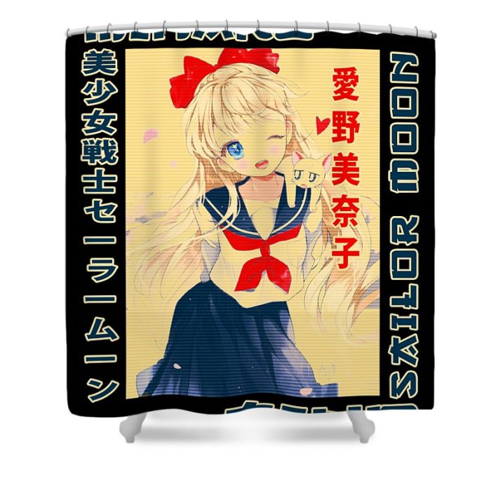 classic photo minako art sailor moon gifts idea gleam shinny transparent - Anime Shower Curtains