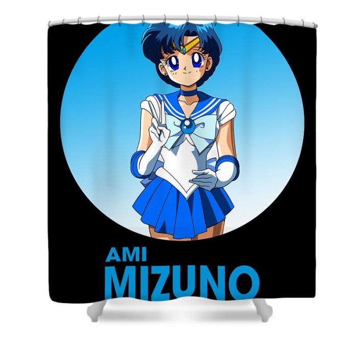 design ami mizuno sailor moon anime gifts for fans gleam shinny transparent - Anime Shower Curtains