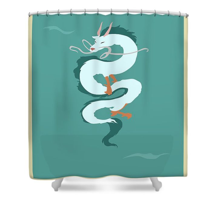 haku spirited away studio ghibli chihiro anime poster miyazaki svit artprints - Anime Shower Curtains