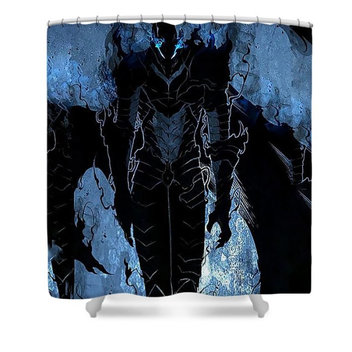 igris solo leveling poster hannah sebastian 1 - Anime Shower Curtains