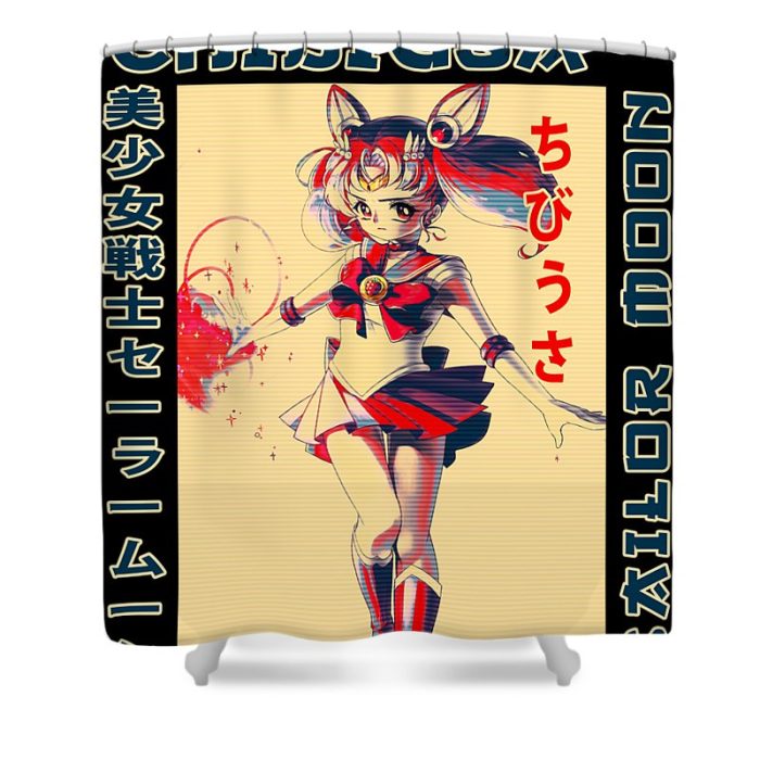 love chibiusa art sailor moon gifts idea gleam shinny transparent - Anime Shower Curtains