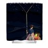 ponyo darkness and stars ghibli landscape jhans butterblumenhaus - Anime Shower Curtains