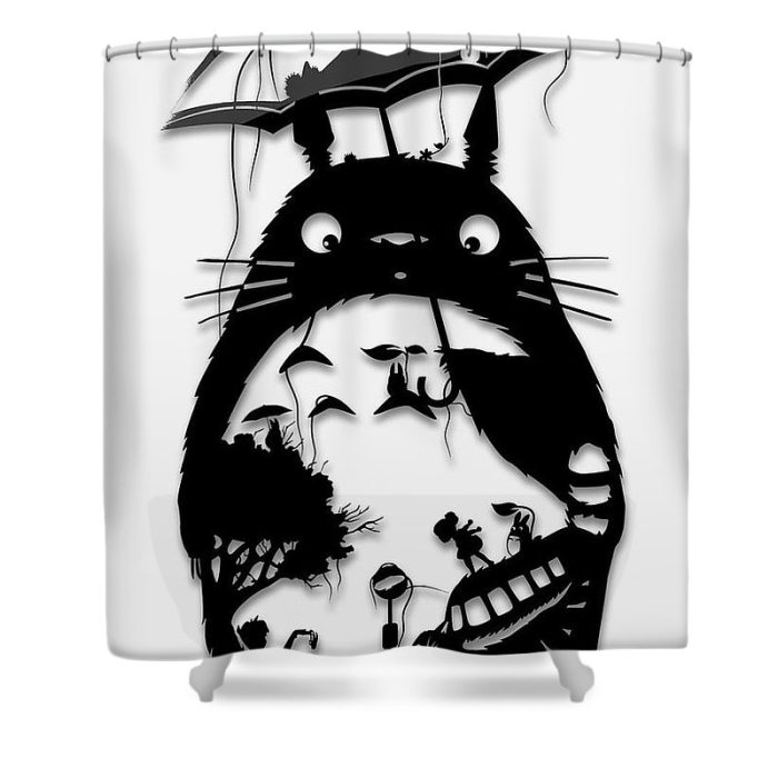 studio ghibli devis abuse - Anime Shower Curtains