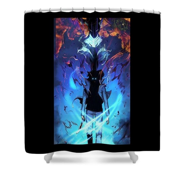 sung jin woo necromancer solo leveling manhwa cool anime gifts wild oaks transparent - Anime Shower Curtains