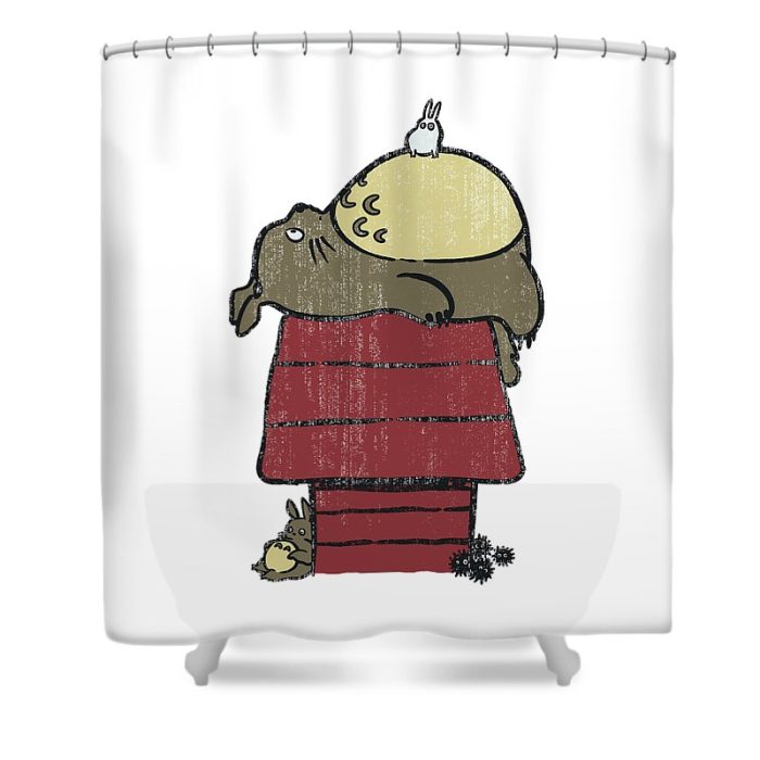 totoro sellena telo transparent - Anime Shower Curtains